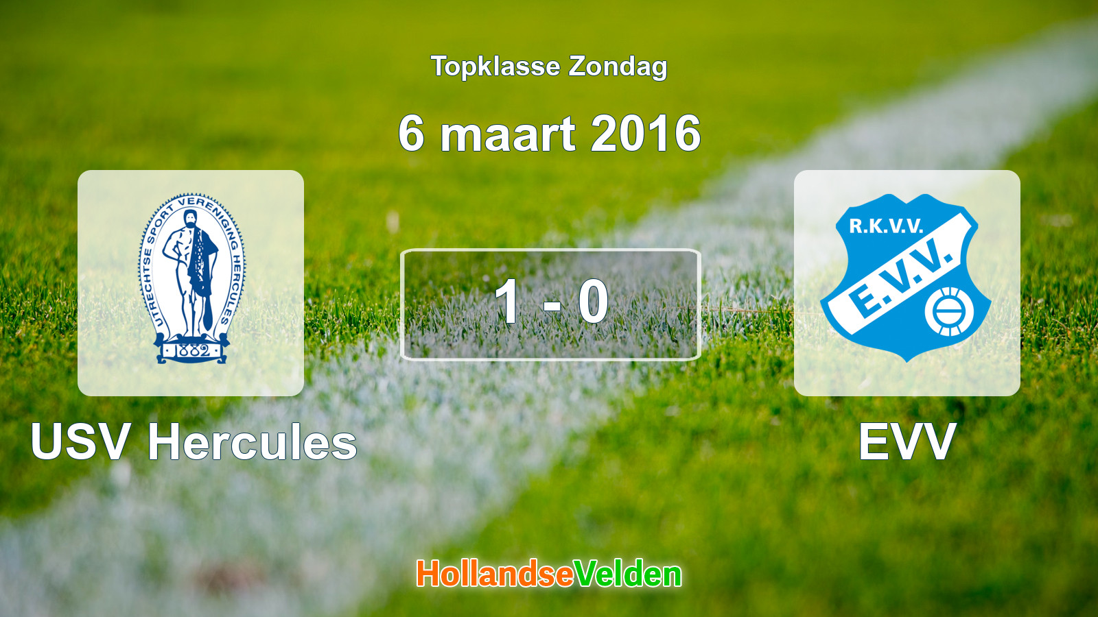 Gespeelde wedstrijd: USV Hercules - EVV 1 - 0 (6 maart 2016)