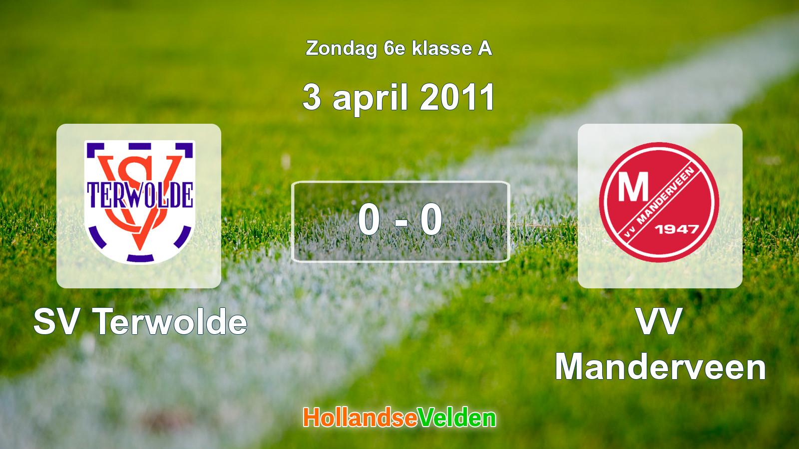 Gespeelde wedstrijd: SV Terwolde - VV Manderveen 0 - 0 (3 april 2011)