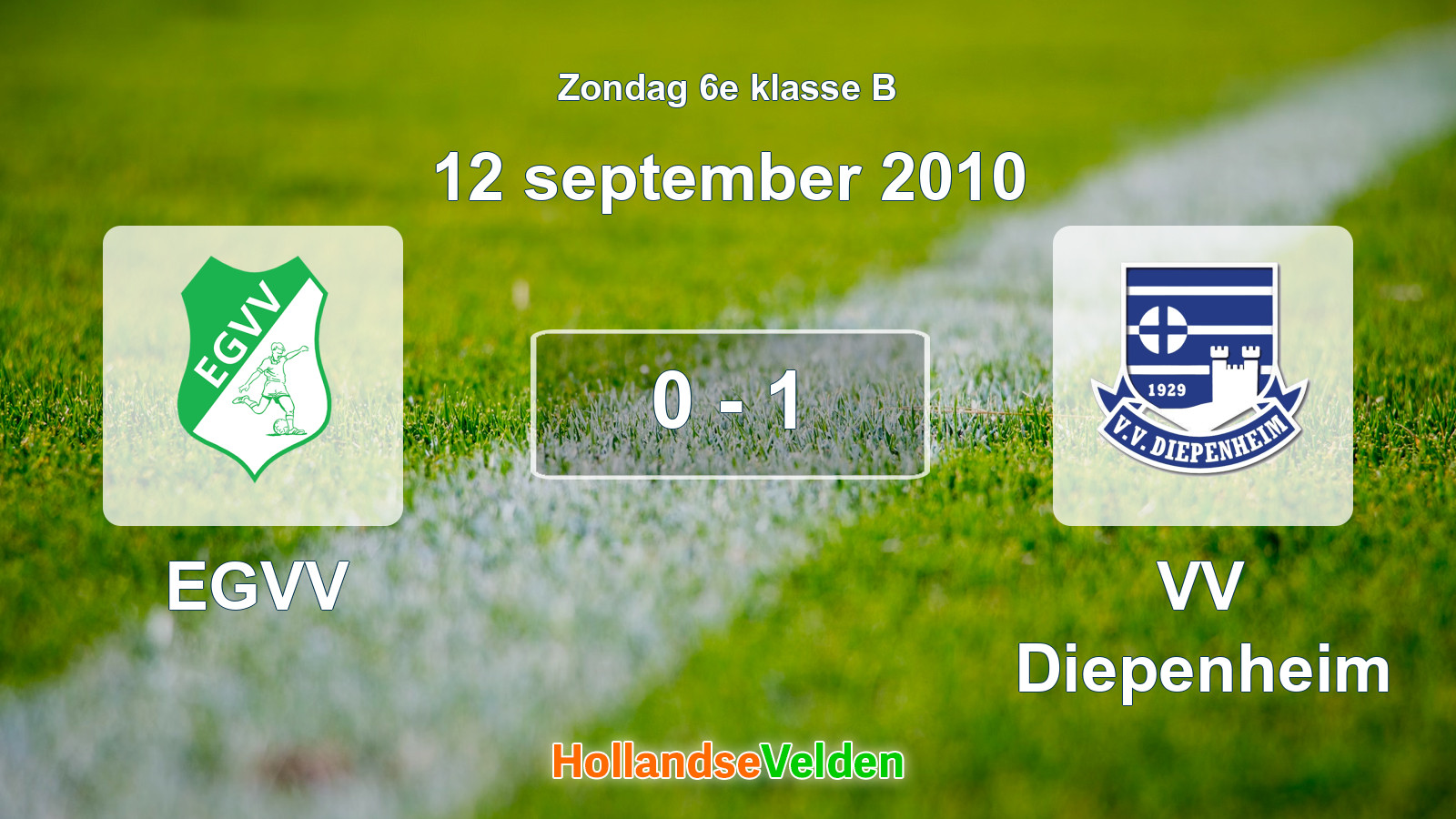 Gespeelde wedstrijd: EGVV - VV Diepenheim 0 - 1 (12 september 2010)