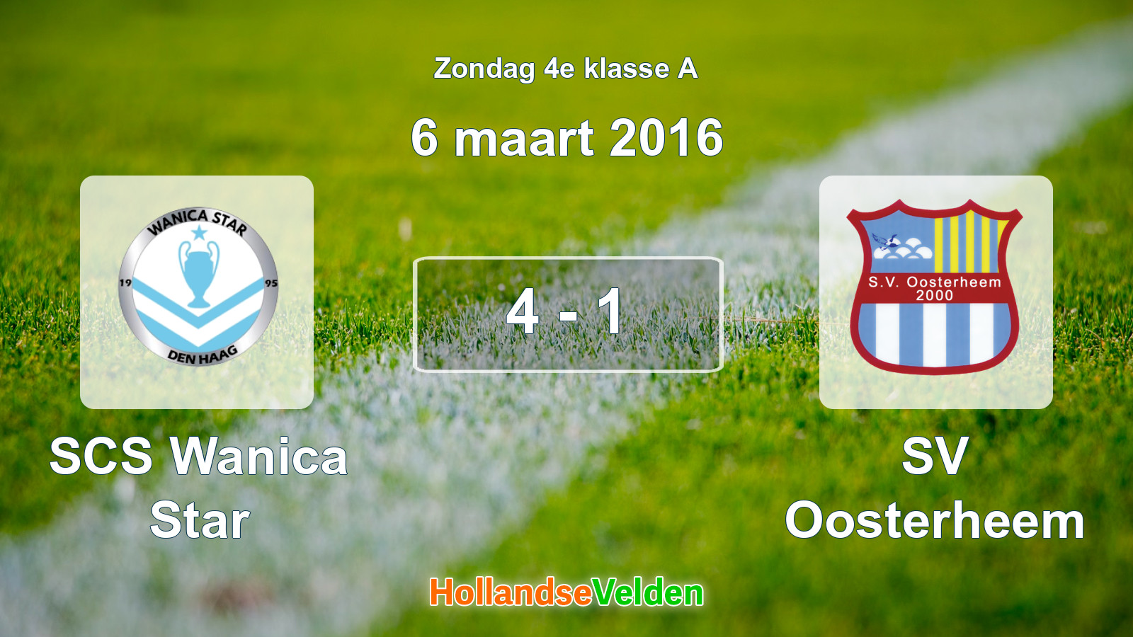 Gespeelde wedstrijd: SCS Wanica Star - SV Oosterheem 4 - 1 (6 maart 2016)