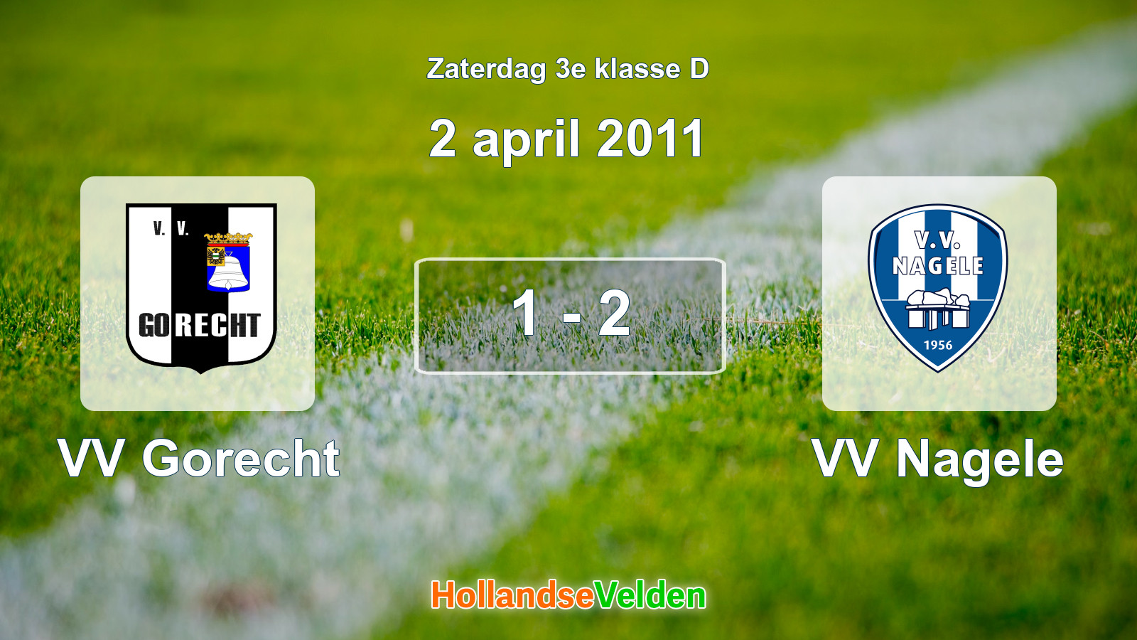 Gespeelde wedstrijd: VV Gorecht - VV Nagele 1 - 2 (2 april 2011)