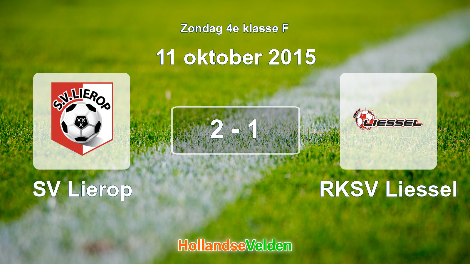 Gespeelde wedstrijd: SV Lierop - RKSV Liessel 2 - 1 (11 oktober 2015)
