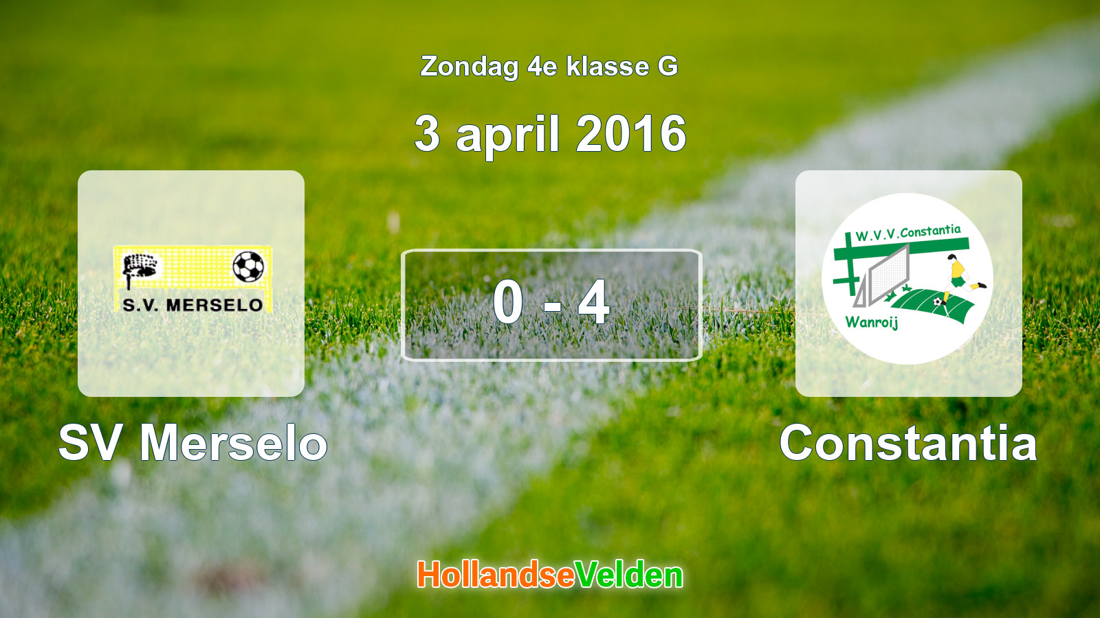 Gespeelde wedstrijd: SV Merselo - Constantia 0 - 4 (3 april 2016)