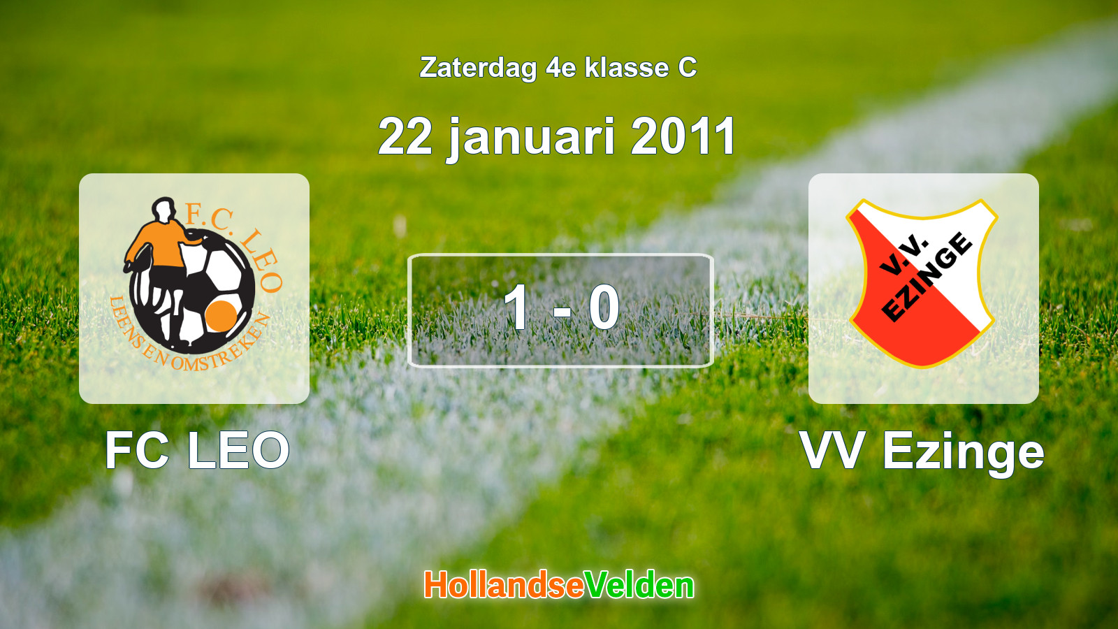 Gespeelde wedstrijd: FC LEO - VV Ezinge 1 - 0 (22 januari 2011)