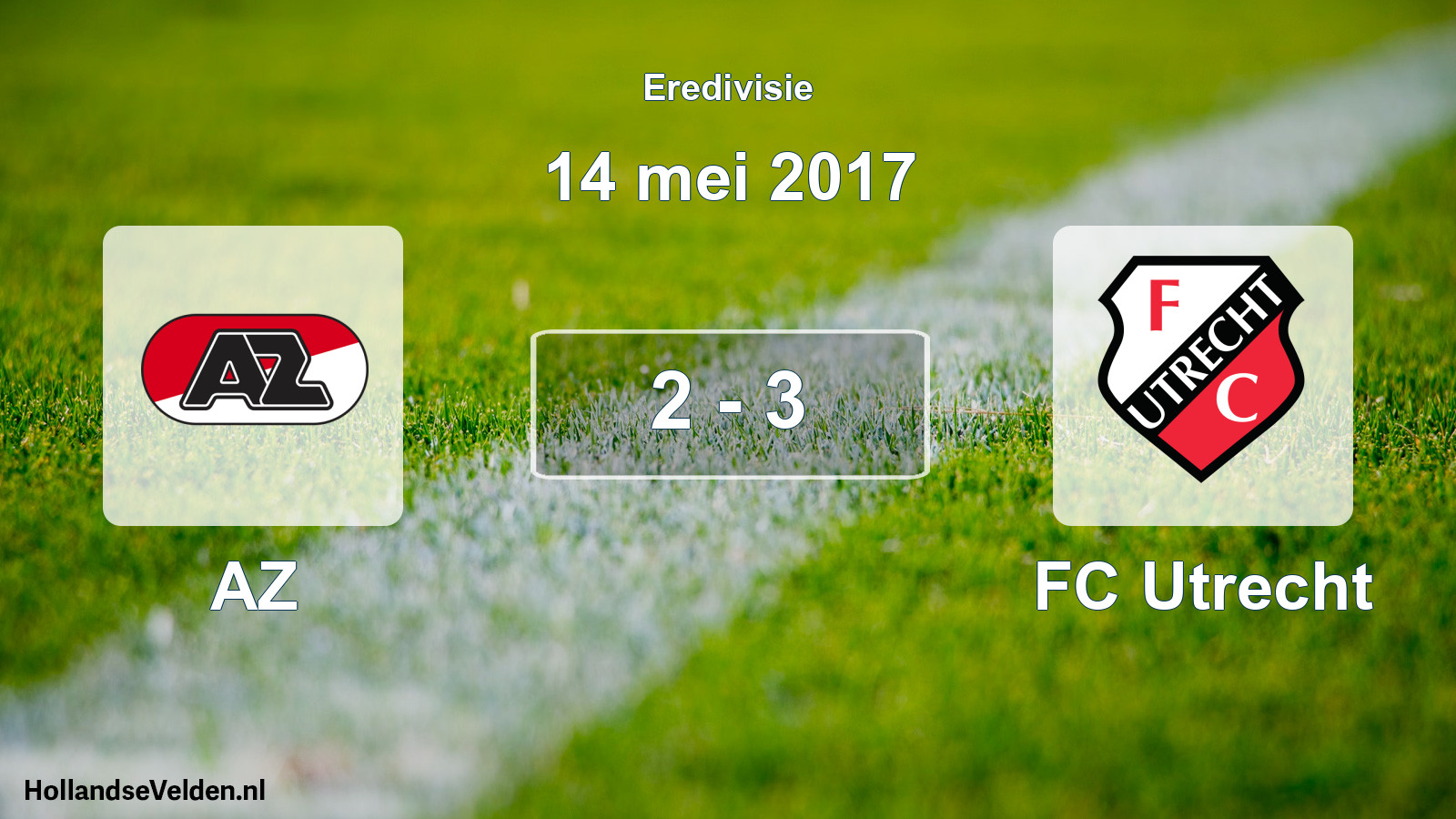 Gespeelde wedstrijd: AZ - FC Utrecht 2 - 3 (14 mei 2017)