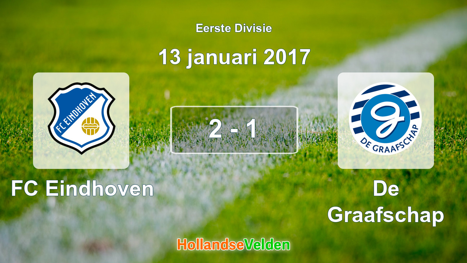 Gespeelde wedstrijd: FC Eindhoven - De Graafschap 2 - 1 (13 januari 2017)