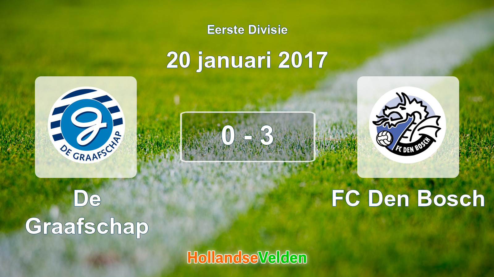 Gespeelde wedstrijd: De Graafschap - FC Den Bosch 0 - 3 (20 januari 2017)