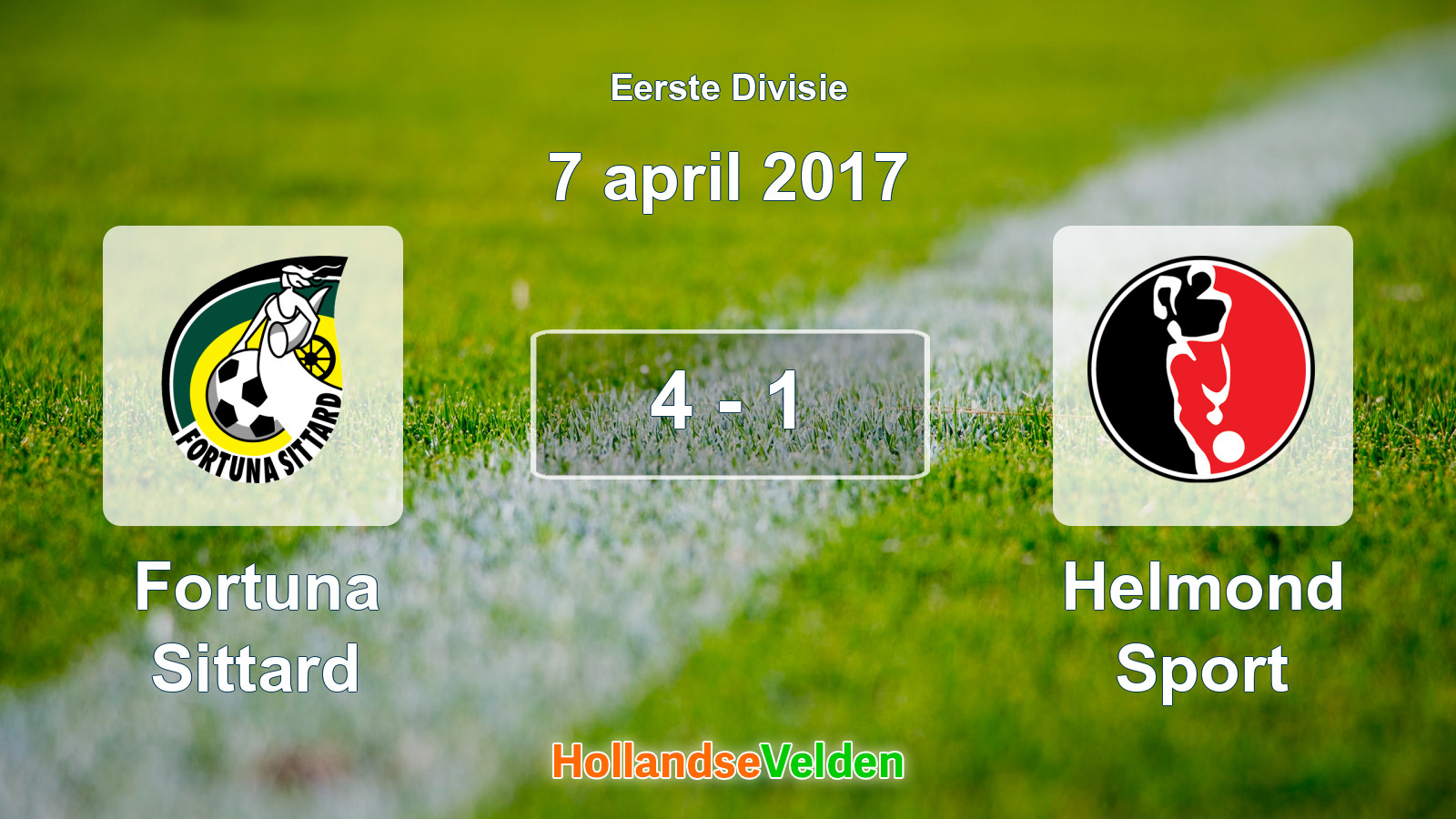 Gespeelde wedstrijd: Fortuna Sittard - Helmond Sport 4 - 1 (7 april 2017)