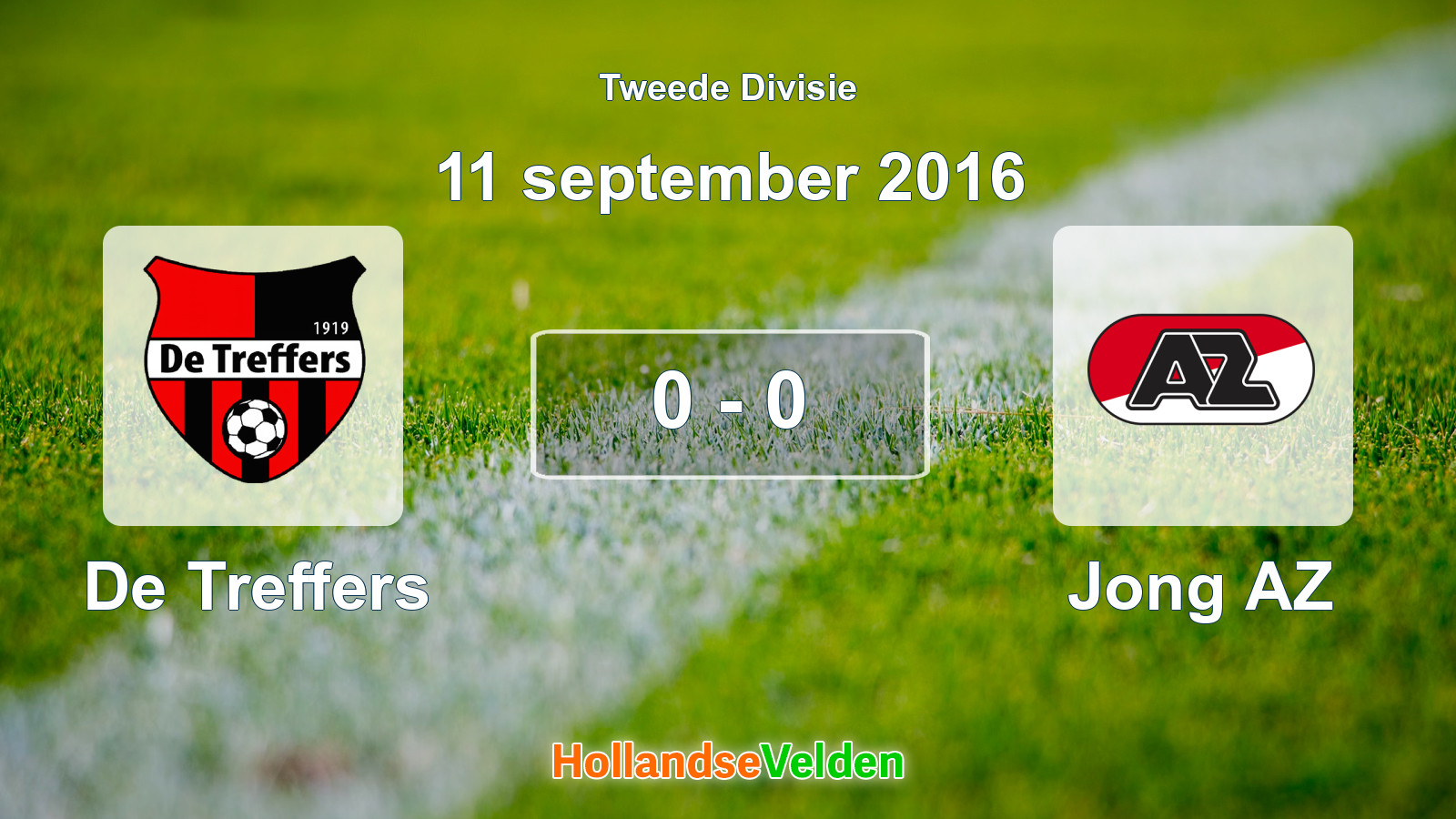Gespeelde wedstrijd: De Treffers - Jong AZ 0 - 0 (11 september 2016)