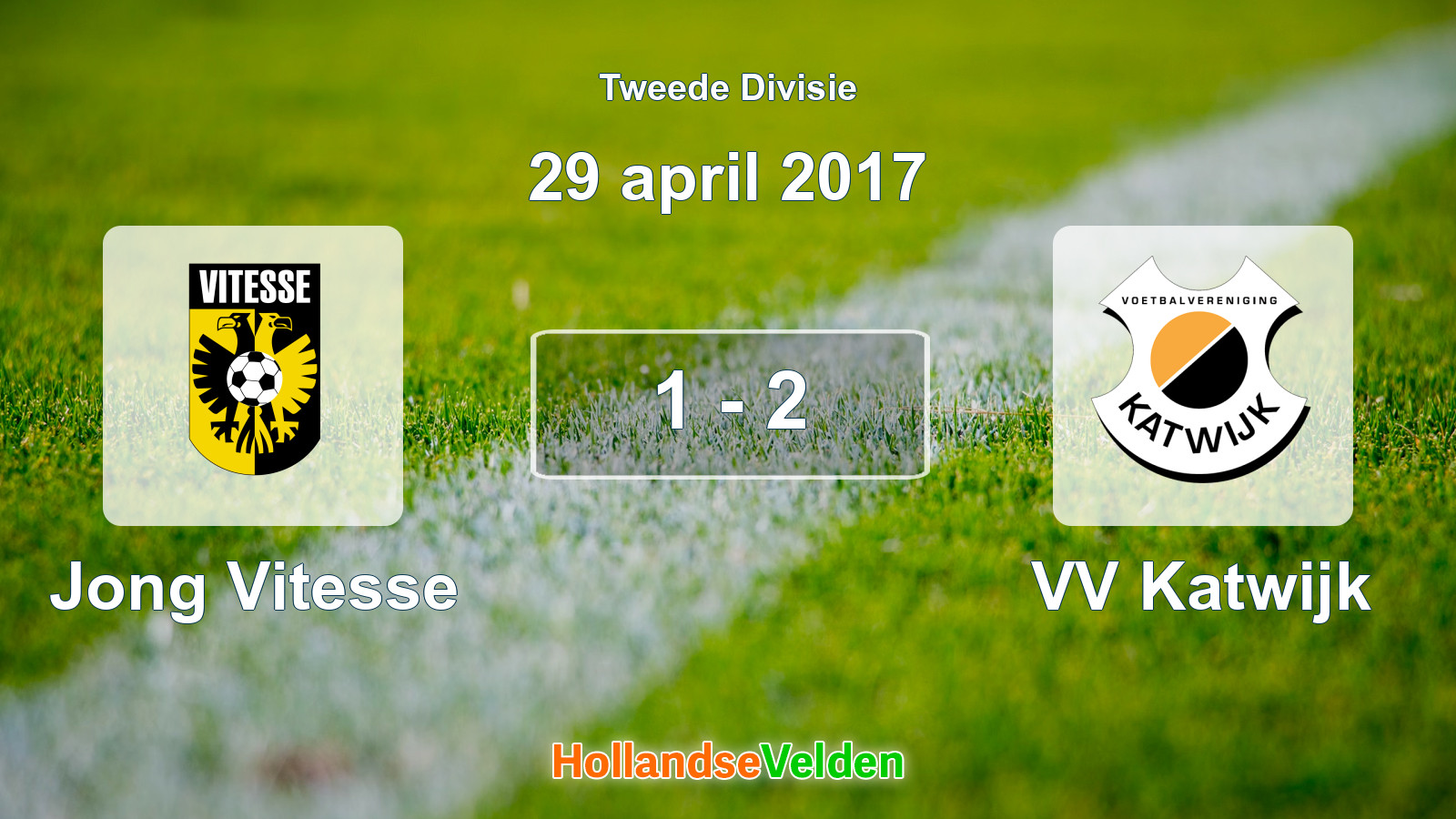 Gespeelde wedstrijd: Jong Vitesse - VV Katwijk 1 - 2 (29 april 2017)