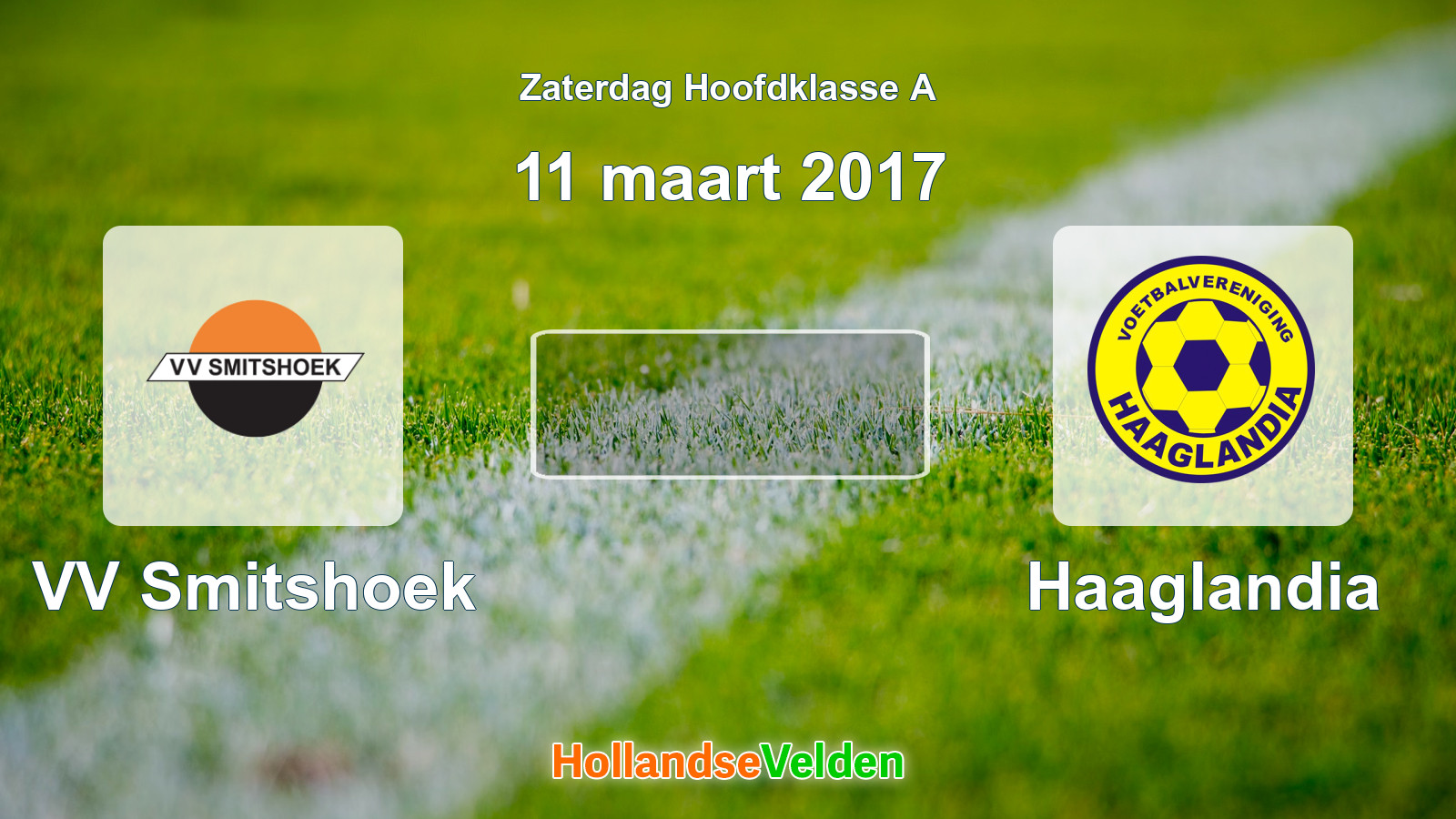 Geplande wedstrijd: VV Smitshoek - Haaglandia (11 maart 2017)