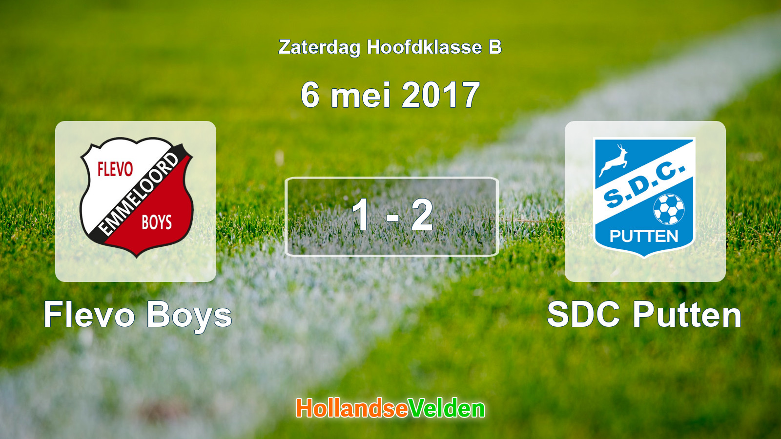 Gespeelde wedstrijd: Flevo Boys - SDC Putten 1 - 2 (6 mei 2017)