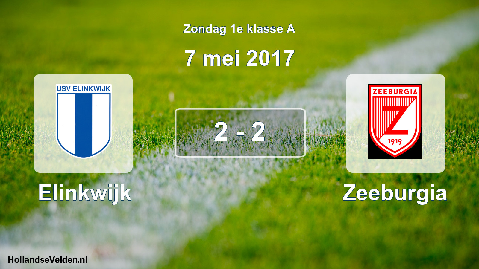 Gespeelde wedstrijd: Elinkwijk - Zeeburgia 2 - 2 (7 mei 2017)