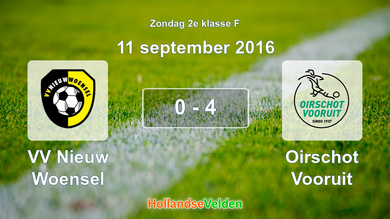 Gespeelde wedstrijd: VV Nieuw Woensel - Oirschot Vooruit 0 - 4 (11 september 2016)