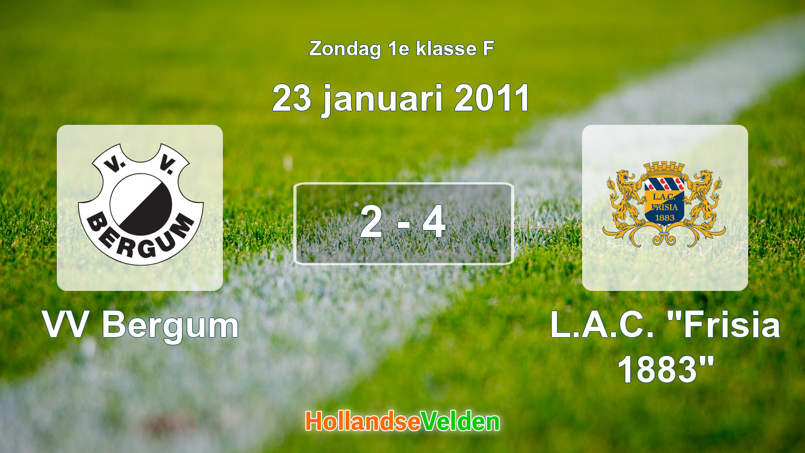 Gespeelde wedstrijd: VV Bergum - L.A.C. 