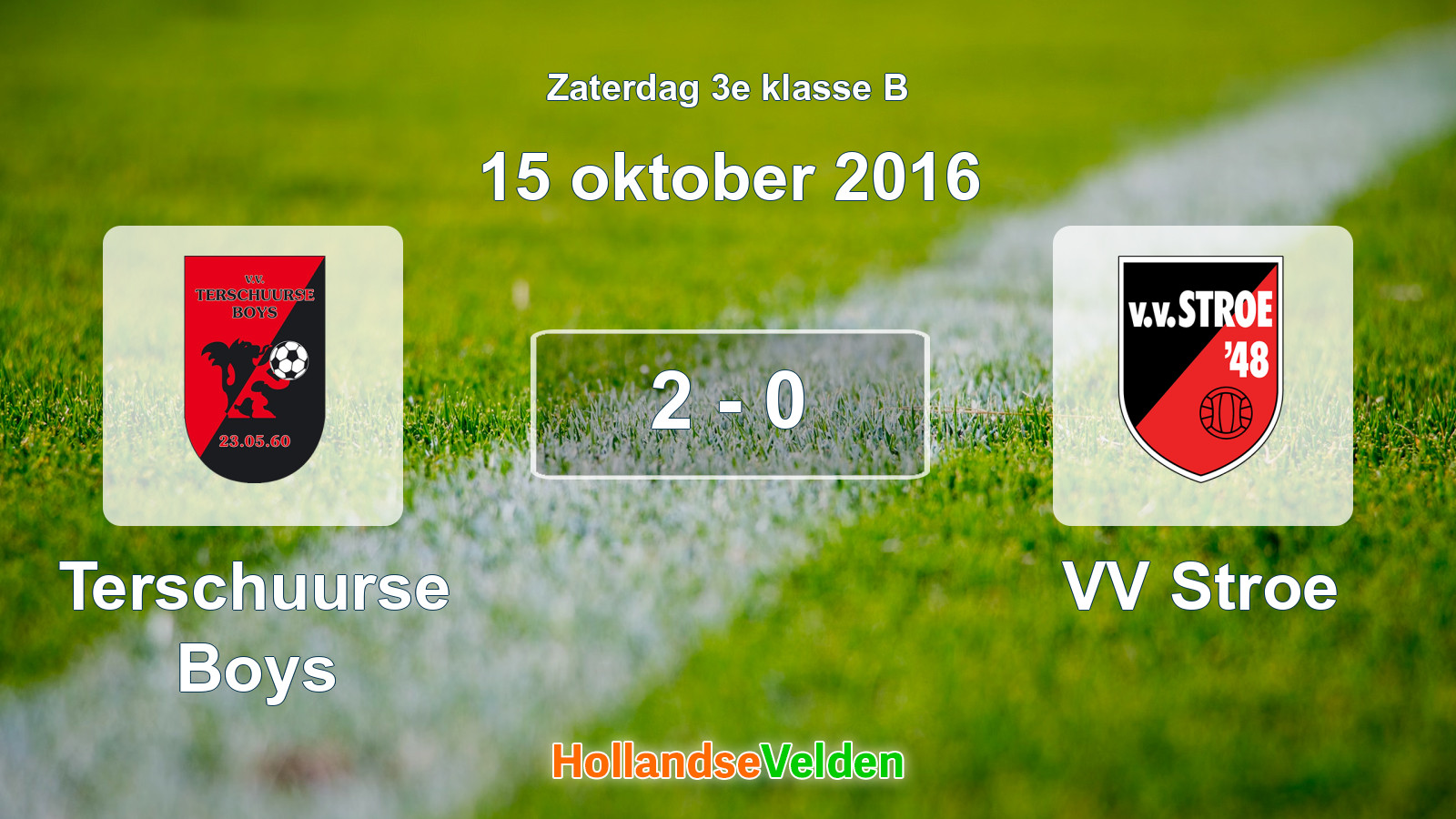 Gespeelde wedstrijd: Terschuurse Boys - VV Stroe 2 - 0 (15 oktober 2016)