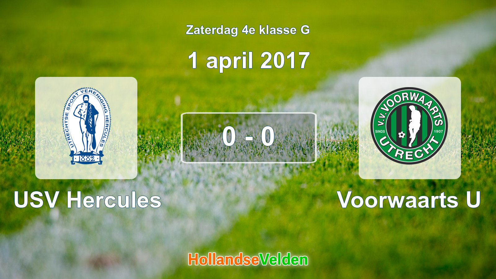 Gespeelde wedstrijd: USV Hercules - Voorwaarts U 0 - 0 (1 april 2017)