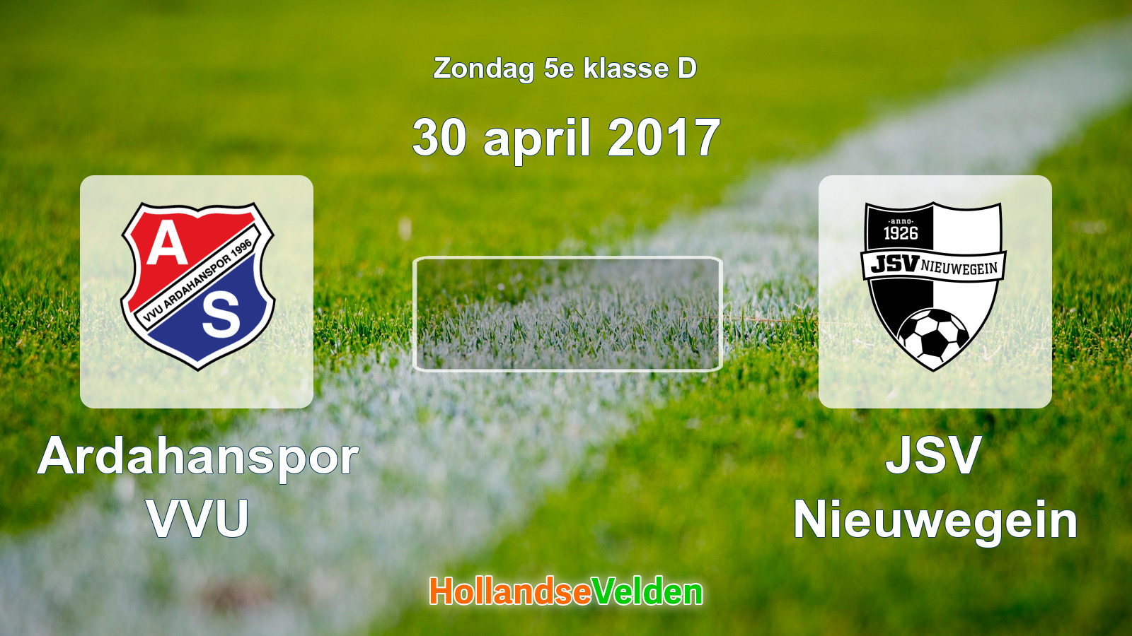 Geplande wedstrijd: Ardahanspor VVU - JSV Nieuwegein (30 april 2017)
