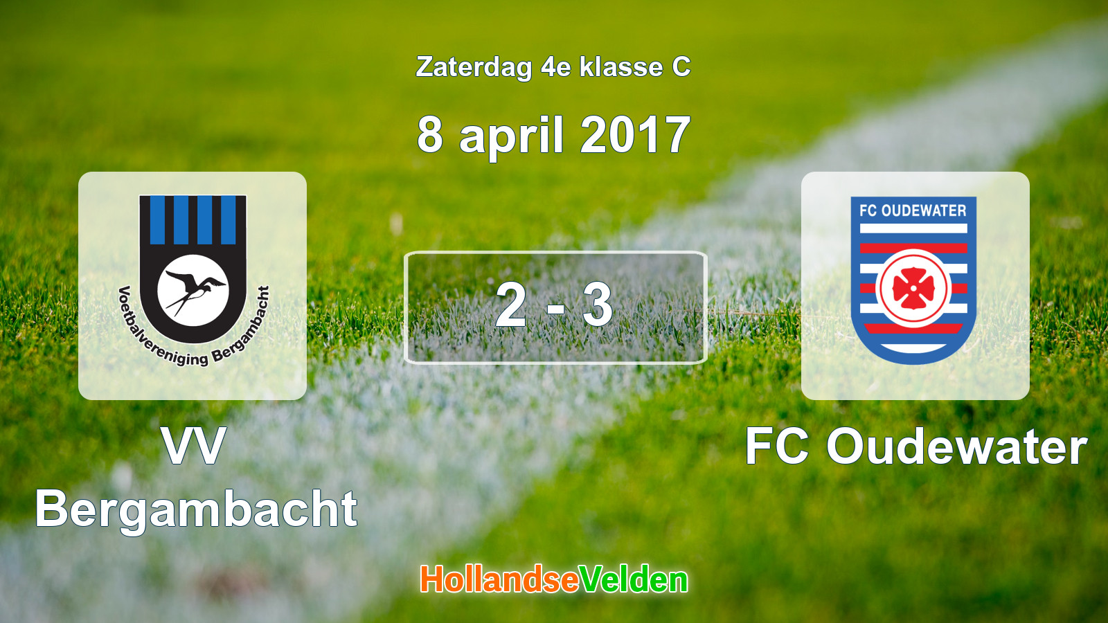 Gespeelde wedstrijd: VV Bergambacht - FC Oudewater 2 - 3 (8 april 2017)