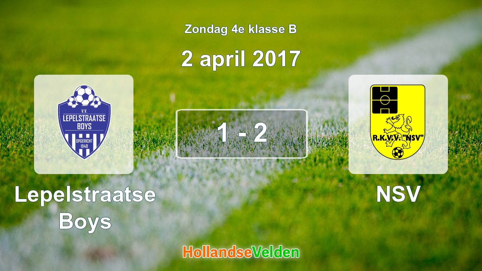 Gespeelde wedstrijd: Lepelstraatse Boys - NSV 1 - 2 (2 april 2017)