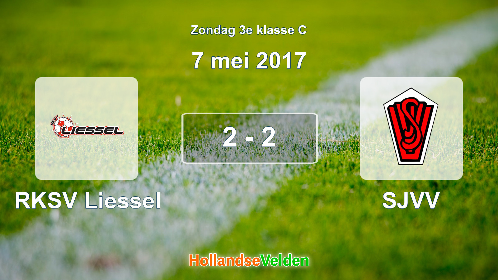 Gespeelde wedstrijd: RKSV Liessel - SJVV 2 - 2 (7 mei 2017)