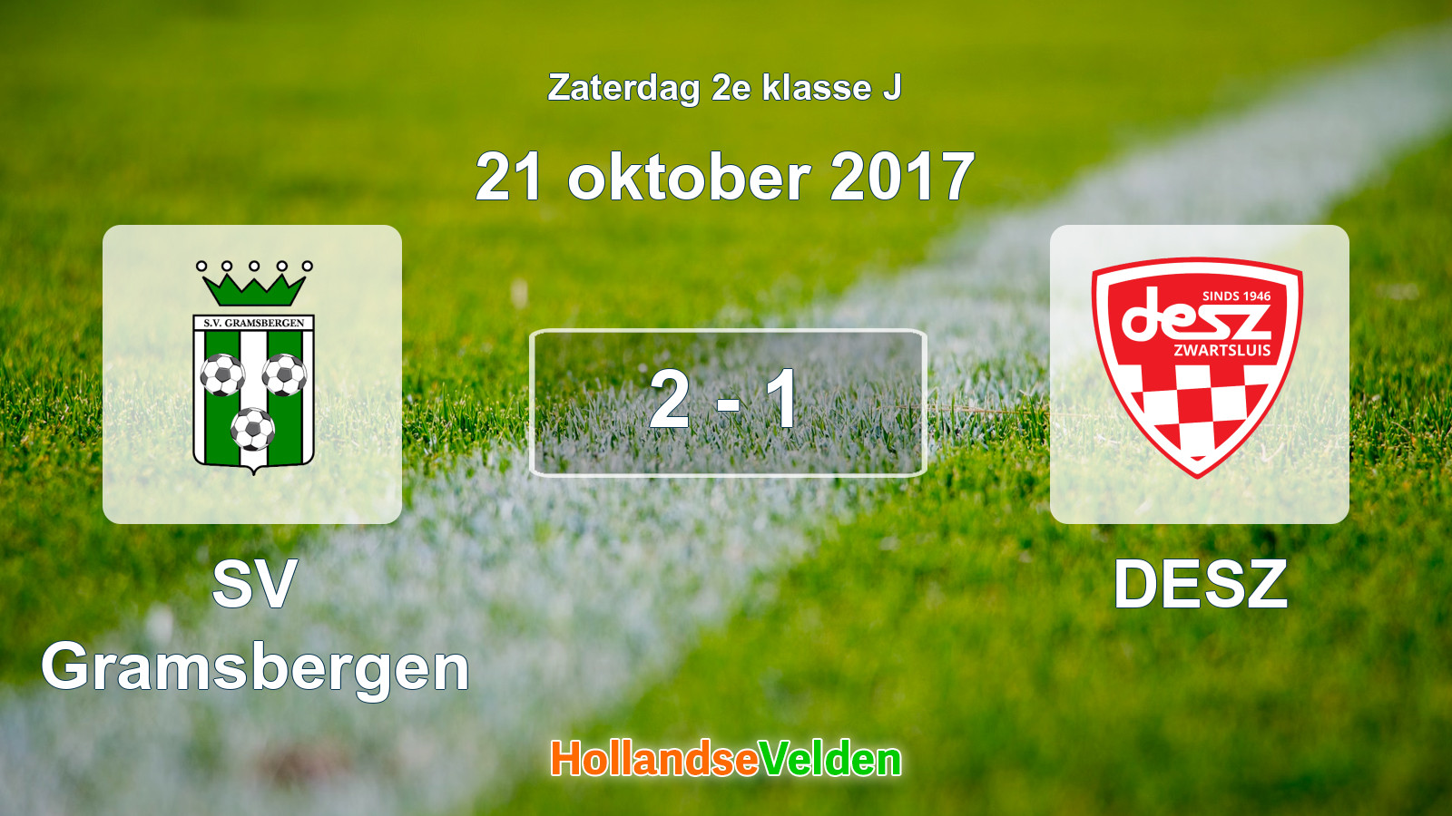 Gespeelde wedstrijd: SV Gramsbergen - DESZ 2 - 1 (21 oktober 2017)