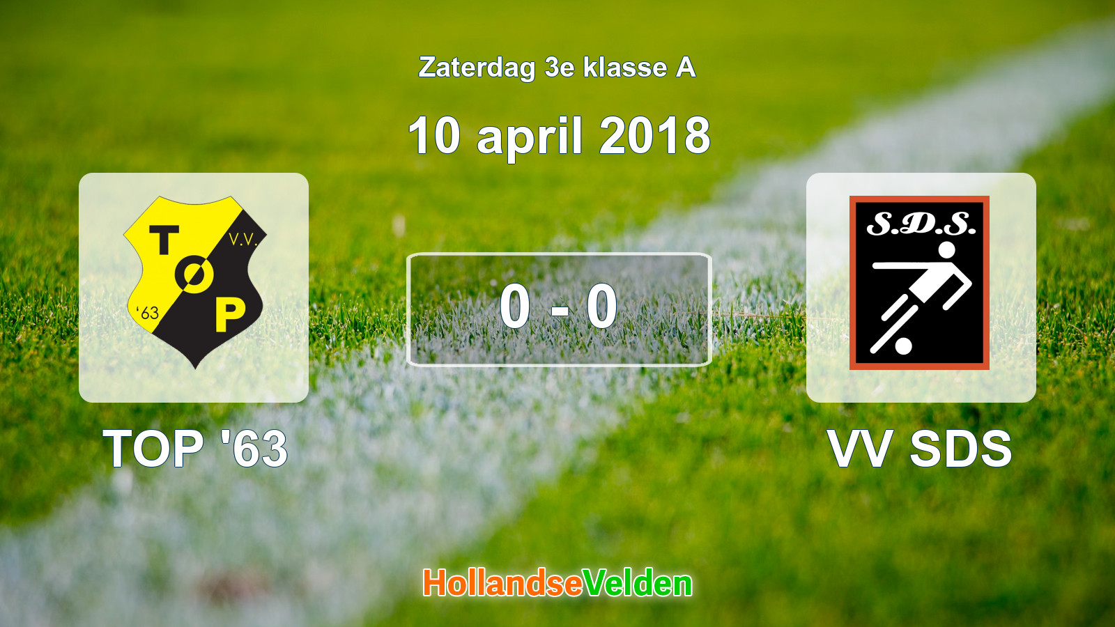Gespeelde wedstrijd: TOP '63 - VV SDS 0 - 0 (10 april 2018)