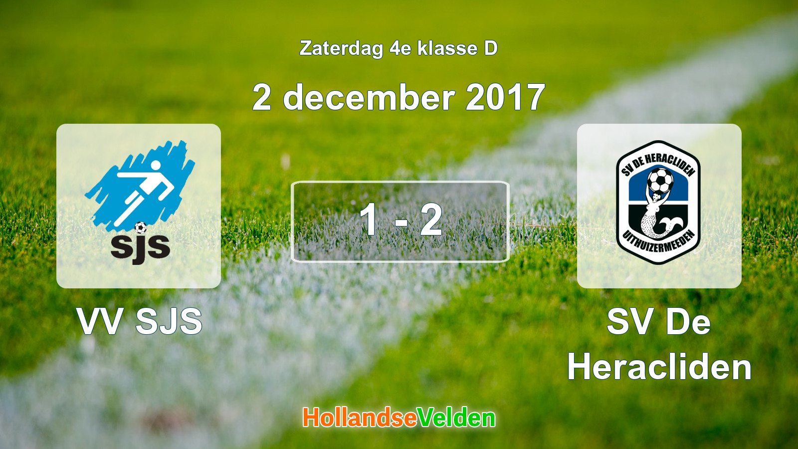 Gespeelde wedstrijd: VV SJS - SV De Heracliden 1 - 2 (2 december 2017)