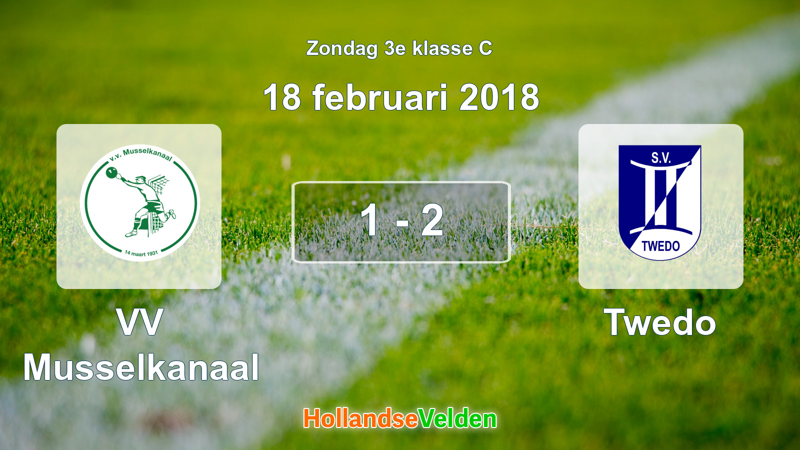 Gespeelde wedstrijd: VV Musselkanaal - Twedo 1 - 2 (18 februari 2018)