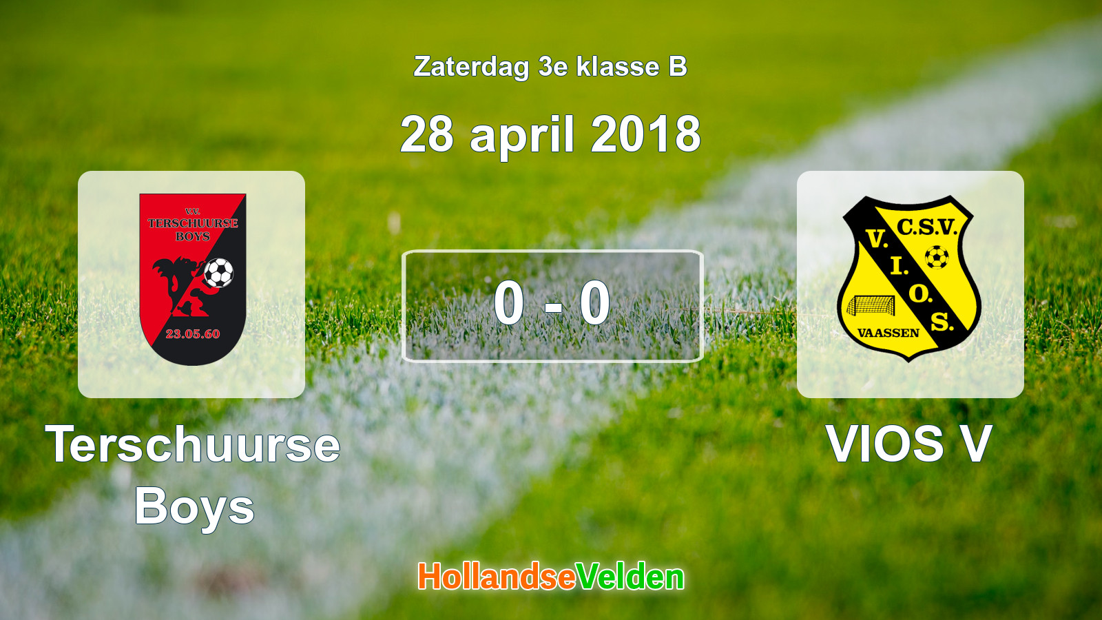 Gespeelde wedstrijd: Terschuurse Boys - VIOS V 0 - 0 (28 april 2018)