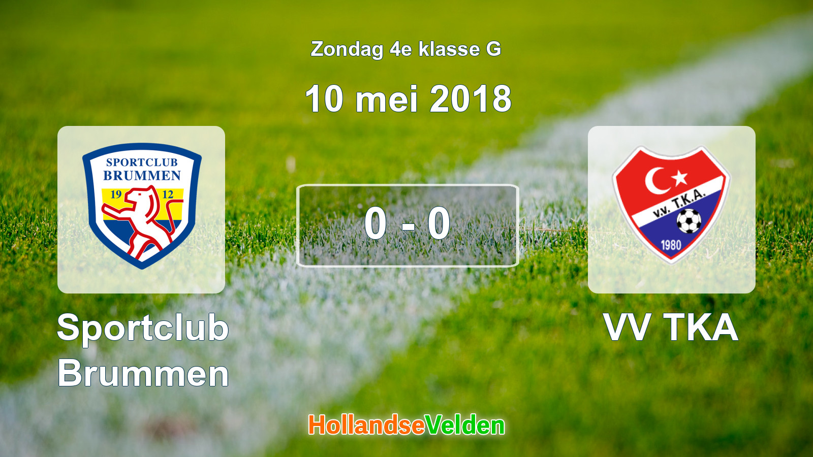 Gespeelde wedstrijd: Sportclub Brummen - VV TKA 0 - 0 (10 mei 2018)