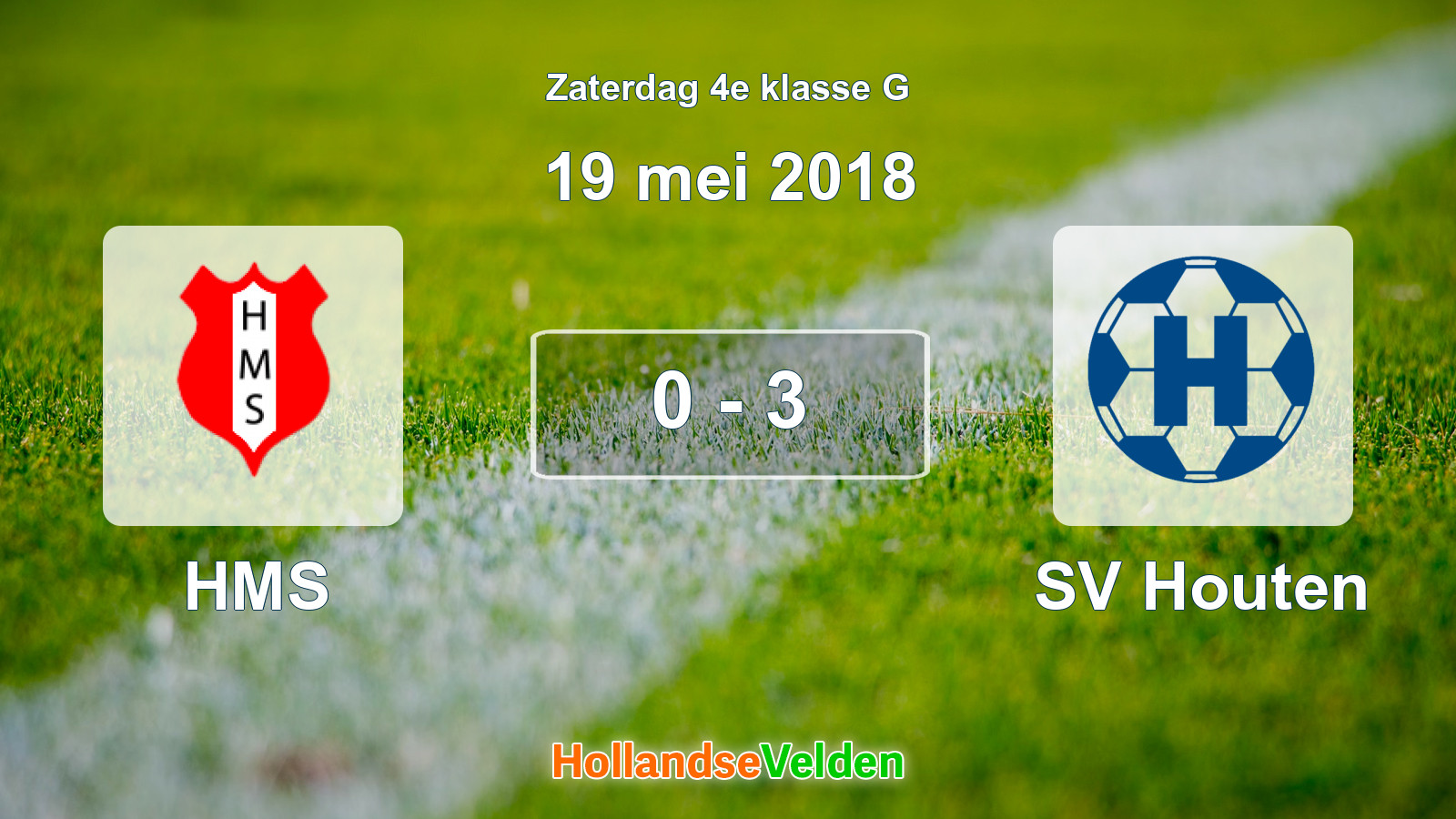 Gespeelde wedstrijd: HMS - SV Houten 0 - 3 (19 mei 2018)