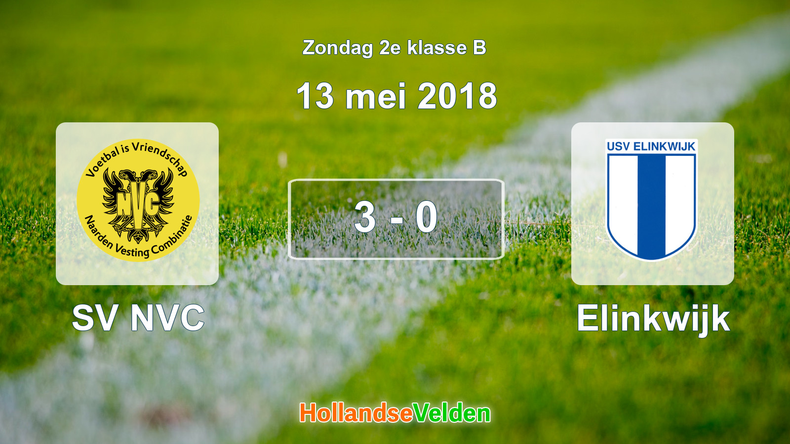 Gespeelde wedstrijd: SV NVC - Elinkwijk 3 - 0 (13 mei 2018)