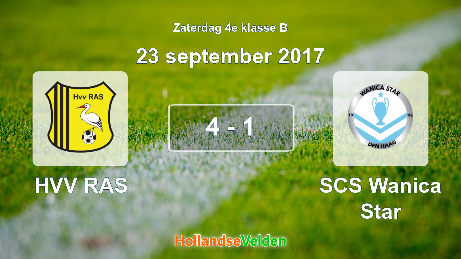 Gespeelde wedstrijd: HVV RAS - SCS Wanica Star 4 - 1 (23 september 2017)