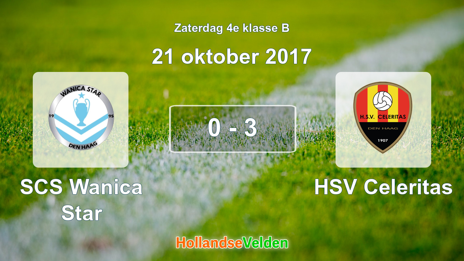 Gespeelde wedstrijd: SCS Wanica Star - HSV Celeritas 0 - 3 (21 oktober 2017)