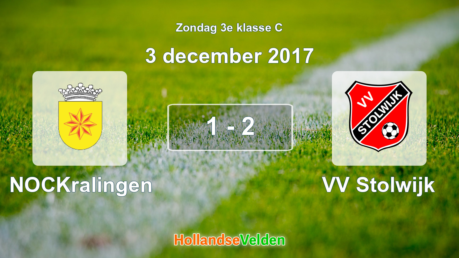 Gespeelde wedstrijd: NOCKralingen - VV Stolwijk 1 - 2 (3 december 2017)