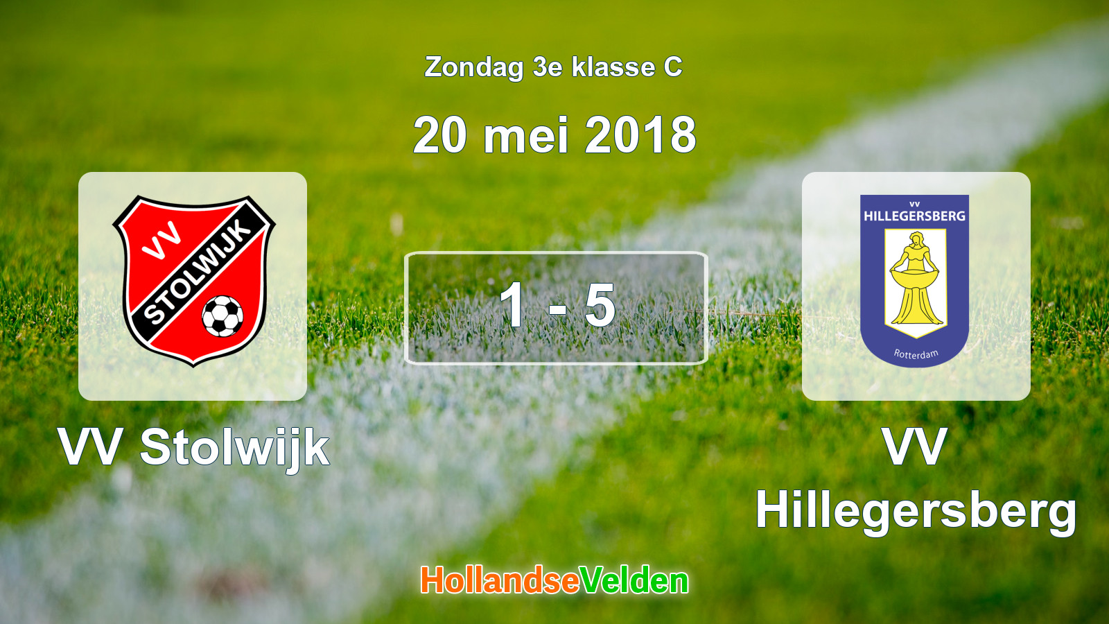 Gespeelde wedstrijd: VV Stolwijk - VV Hillegersberg 1 - 5 (20 mei 2018)