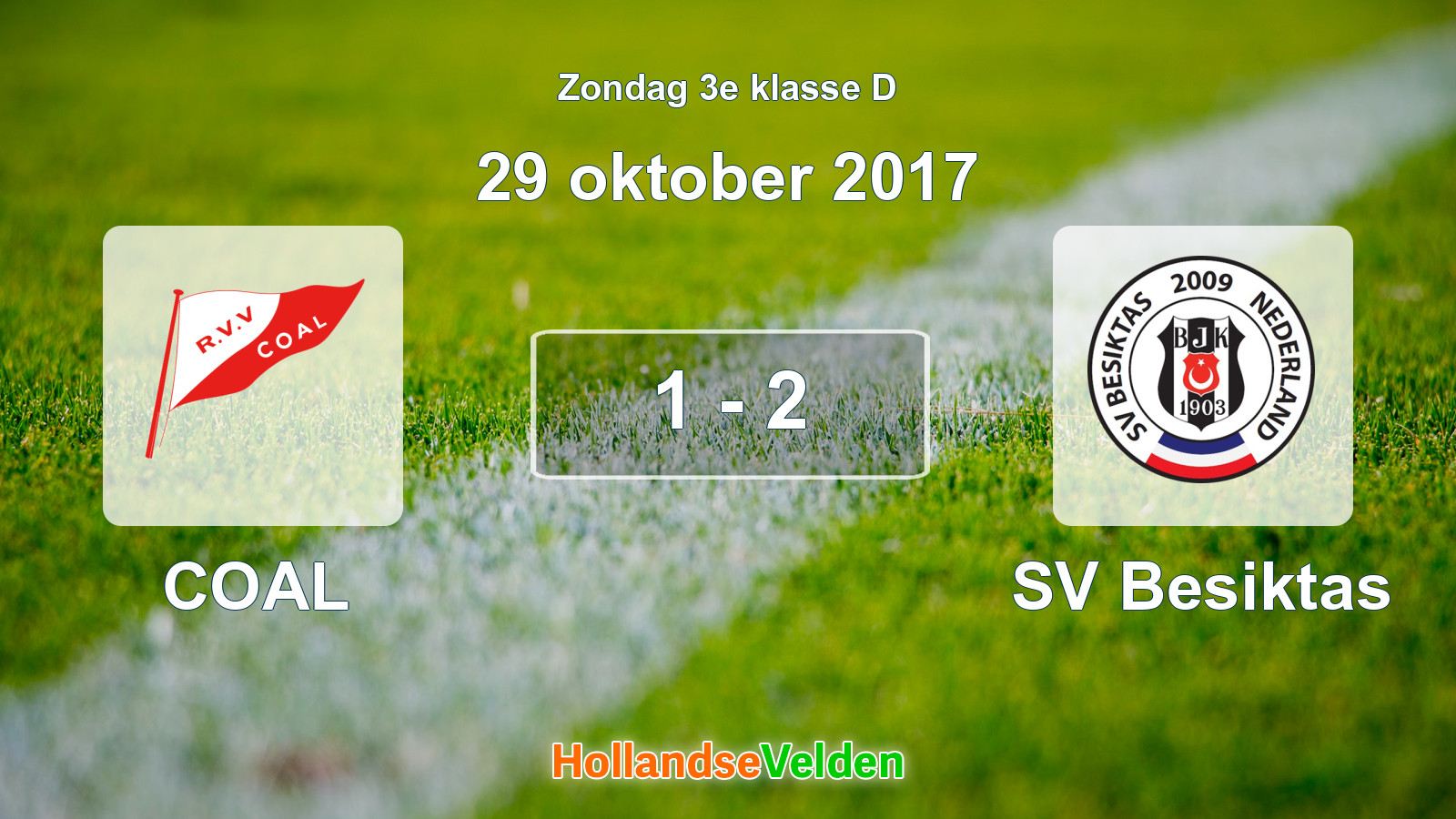 Gespeelde wedstrijd: COAL - SV Besiktas 1 - 2 (29 oktober 2017)