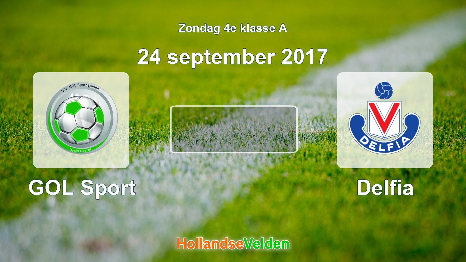 Geplande wedstrijd: GOL Sport - Delfia (24 september 2017)