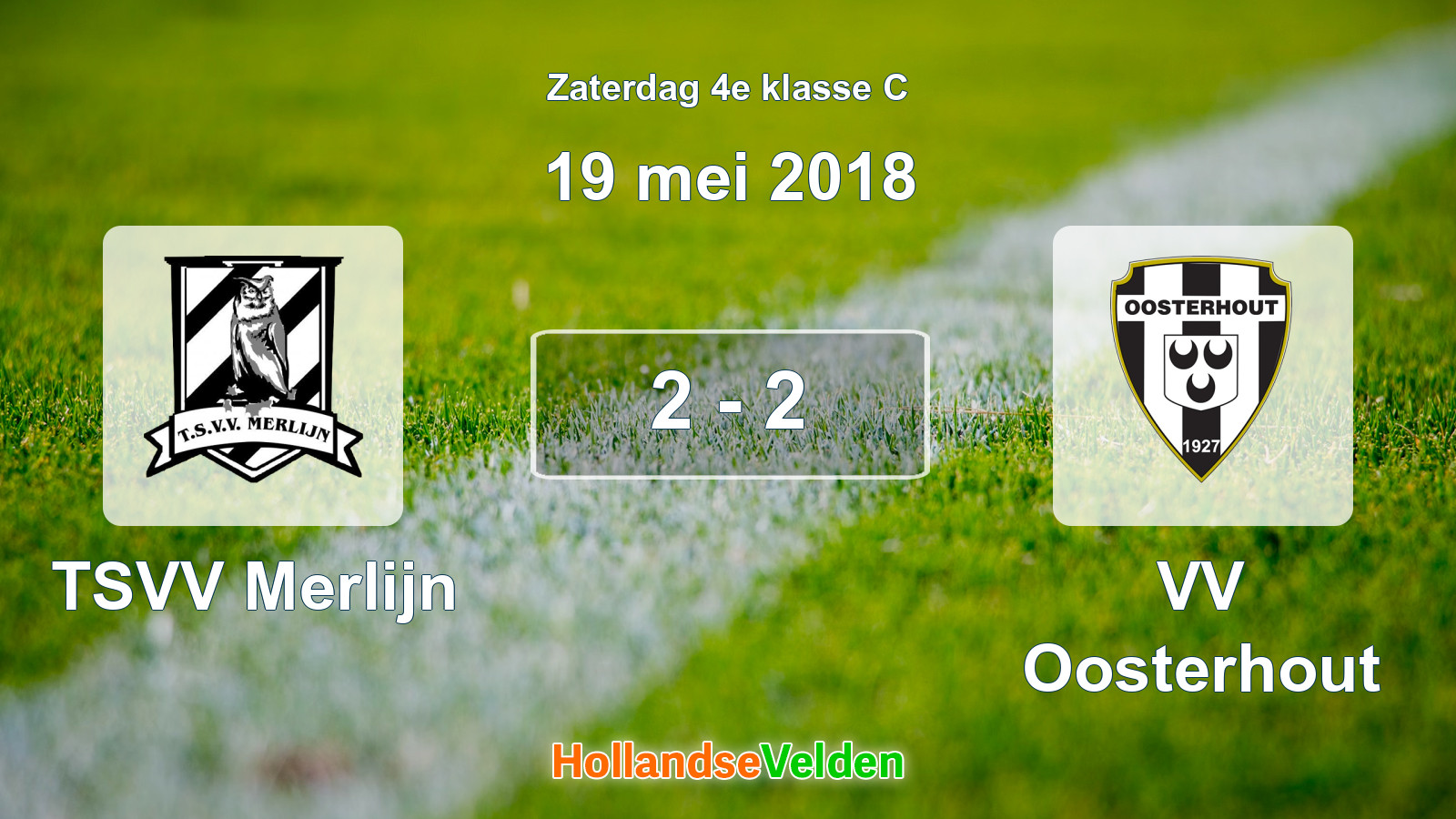 Gespeelde wedstrijd: TSVV Merlijn - VV Oosterhout 2 - 2 (19 mei 2018)