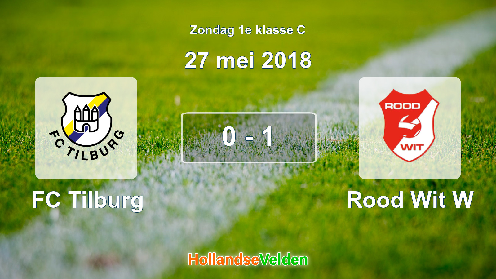 Gespeelde wedstrijd: FC Tilburg - Rood Wit W 0 - 1 (27 mei 2018)