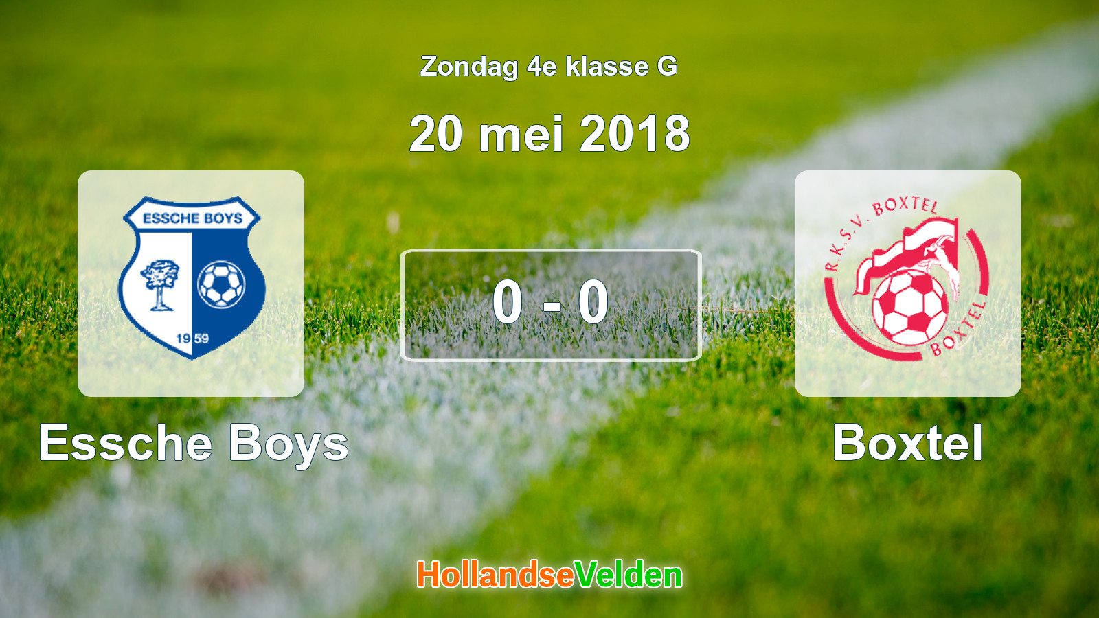 Gespeelde wedstrijd: Essche Boys - Boxtel 0 - 0 (20 mei 2018)