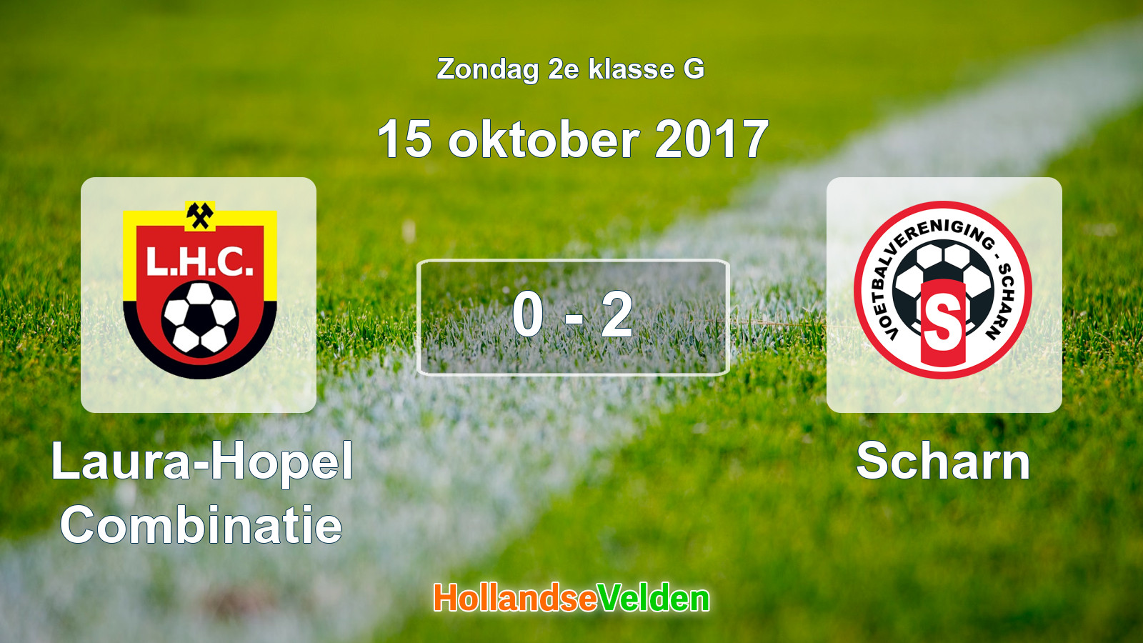 Gespeelde wedstrijd: Laura-Hopel Combinatie - Scharn 0 - 2 (15 oktober 2017)