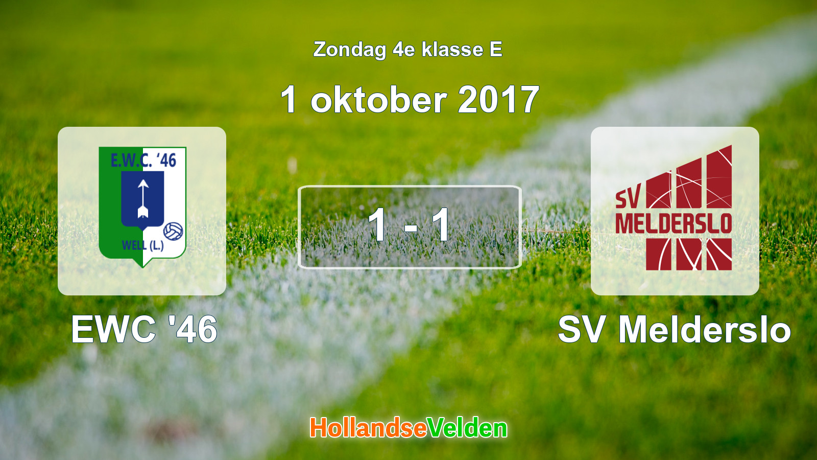 Gespeelde wedstrijd: EWC '46 - SV Melderslo 1 - 1 (1 oktober 2017)