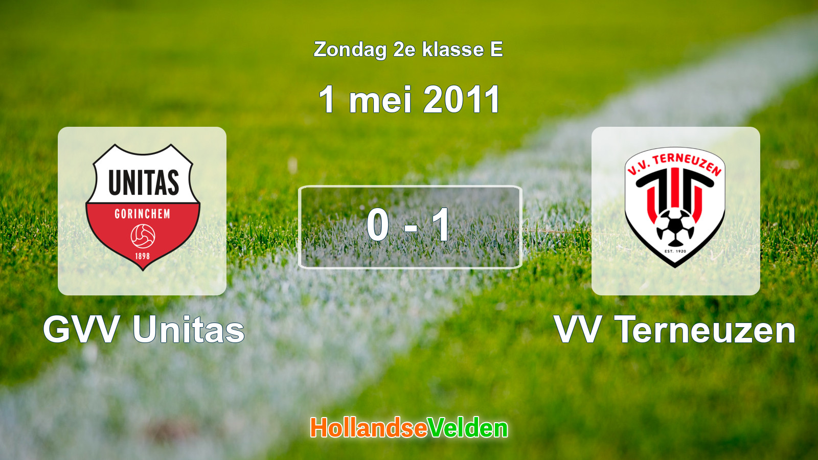 Gespeelde wedstrijd: GVV Unitas - VV Terneuzen 0 - 1 (1 mei 2011)