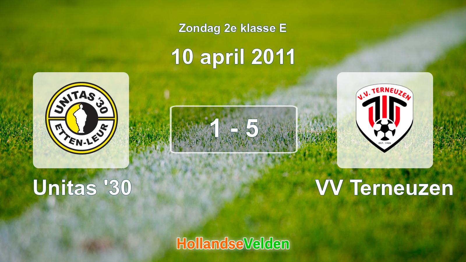 Gespeelde wedstrijd: Unitas '30 - VV Terneuzen 1 - 5 (10 april 2011)