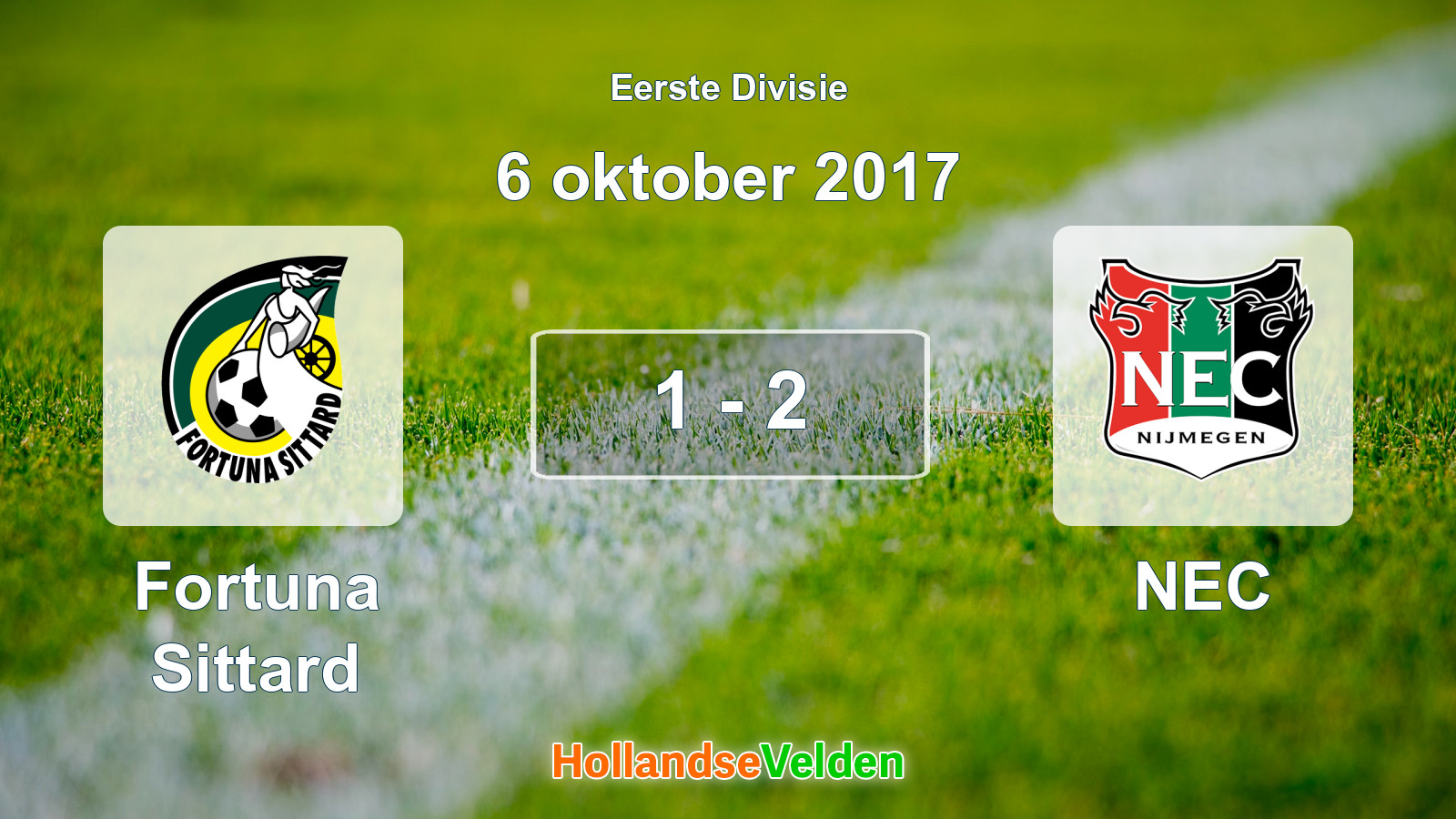 Gespeelde wedstrijd: Fortuna Sittard - NEC 1 - 2 (6 oktober 2017)
