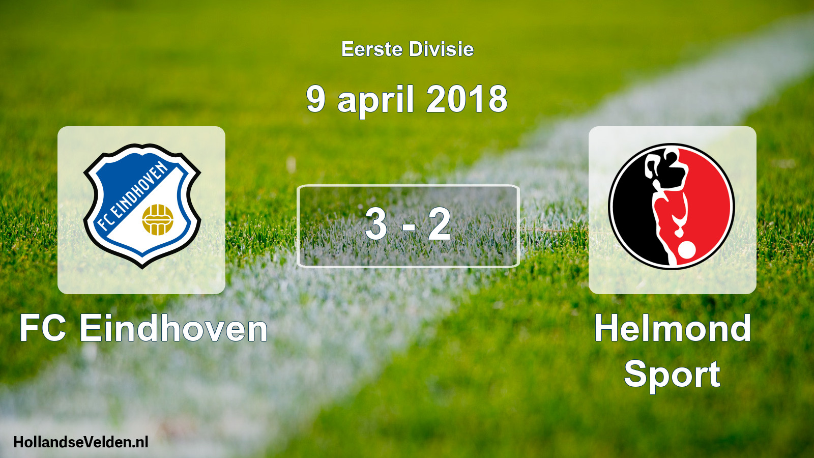 Gespeelde wedstrijd: FC Eindhoven - Helmond Sport 3 - 2 (9 april 2018)