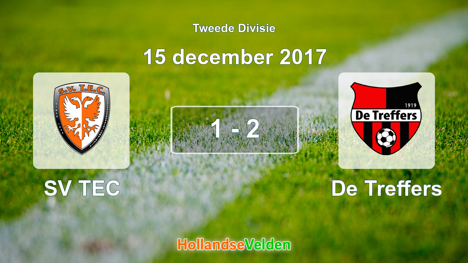Gespeelde wedstrijd: SV TEC - De Treffers 1 - 2 (15 december 2017)