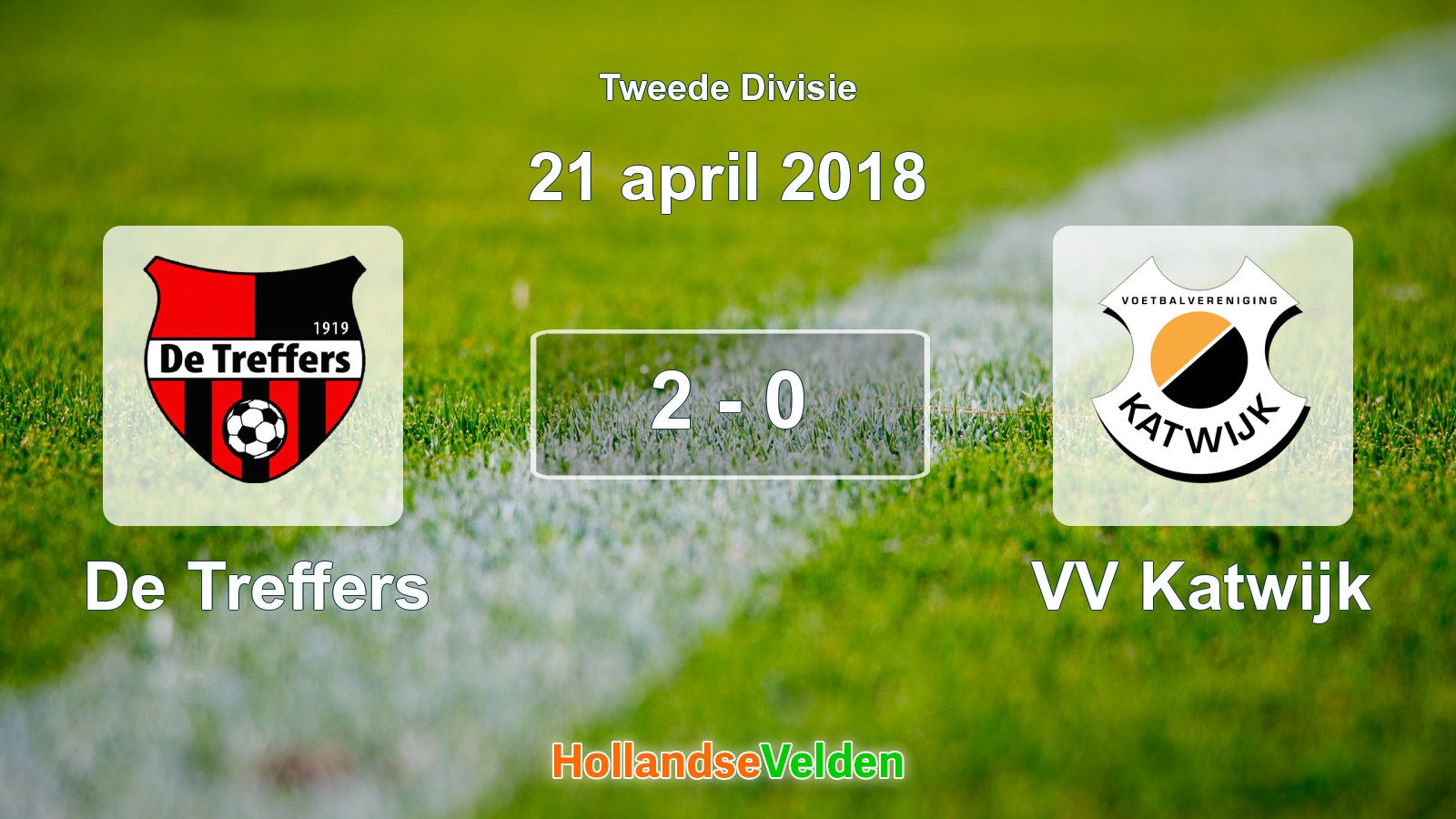 Gespeelde wedstrijd: De Treffers - VV Katwijk 2 - 0 (21 april 2018)